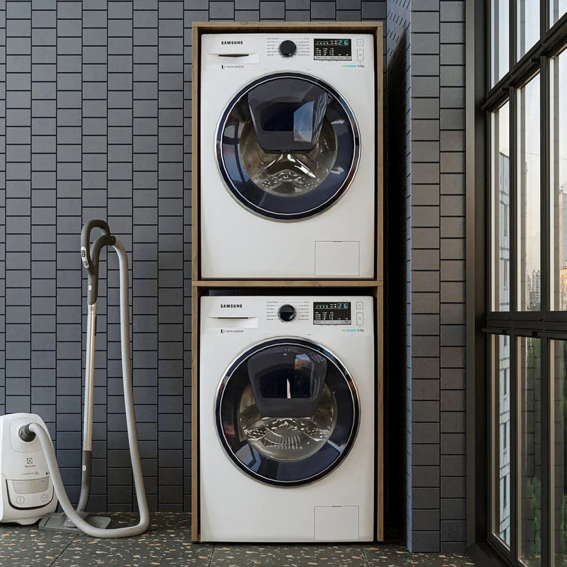 Roomart Duo - Washing Machine Cabinet With Bench Top Cabinet
