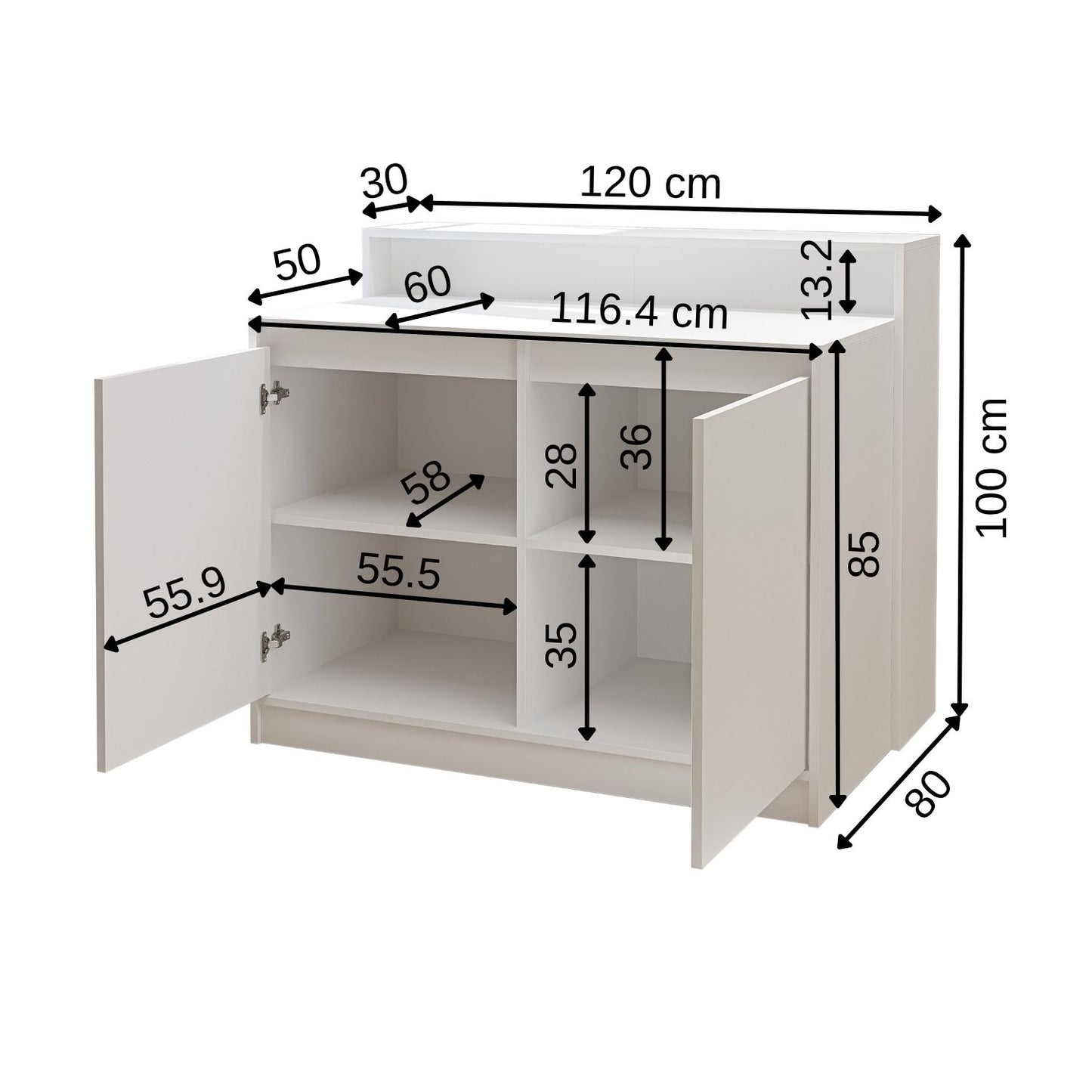Roomart Cortado - Freestanding Kitchen Island