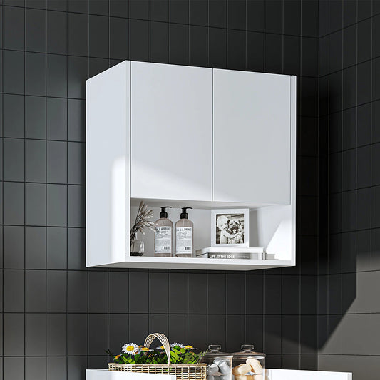 Roomart Derin 60 cm wall-mounted cabinet in white, UK laundry room storage