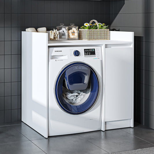 Roomart Derin - Washing Machine Cabinet with Cupboard, 100cm