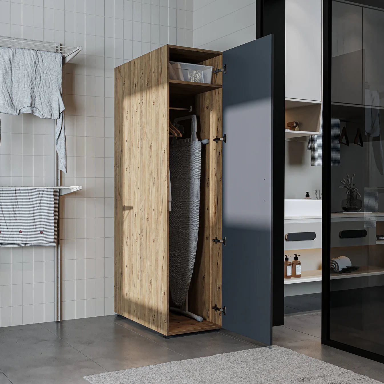 Roomart Dora - Tall Utility Cabinet, 45cm