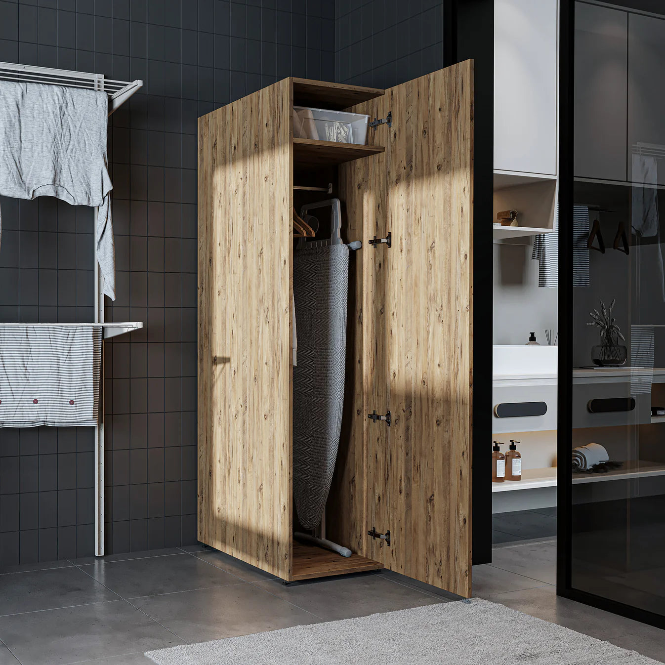 Roomart Dora - Tall Utility Cabinet, 45cm