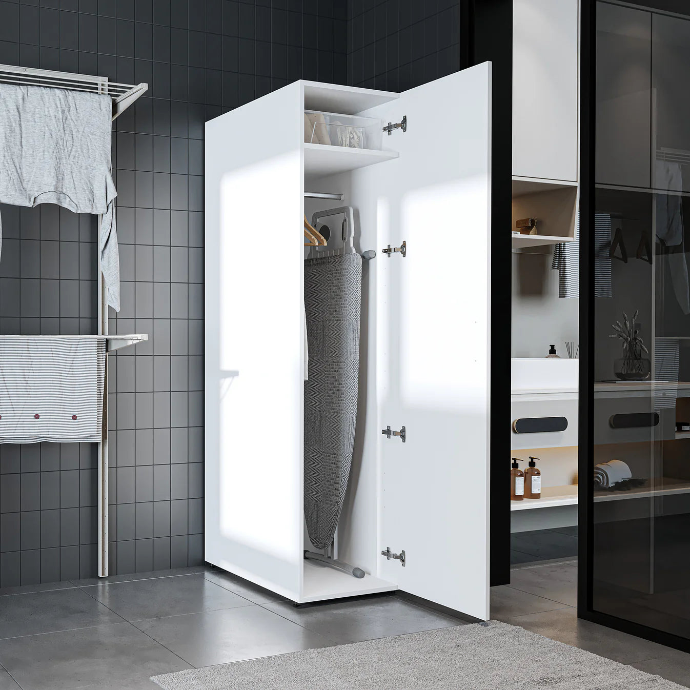 Roomart Dora - Tall Utility Cabinet, 45cm