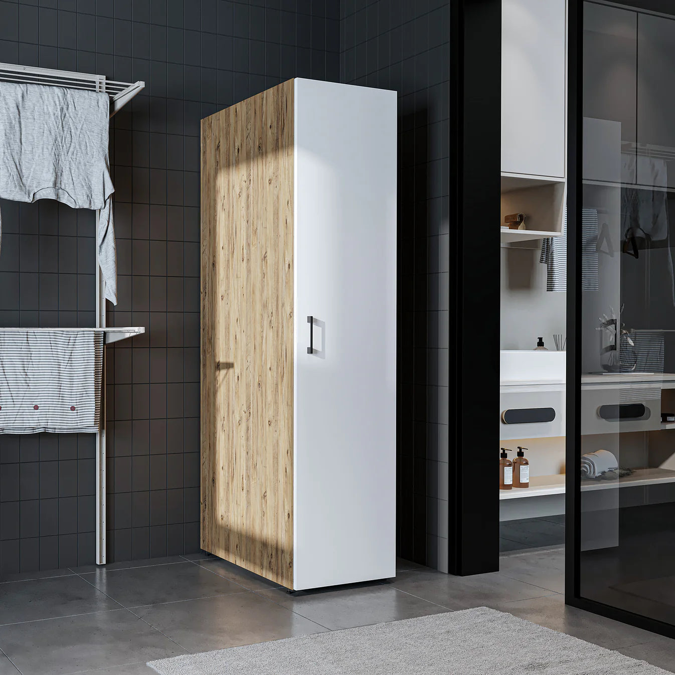 Roomart Dora - Tall Utility Cabinet, 45cm