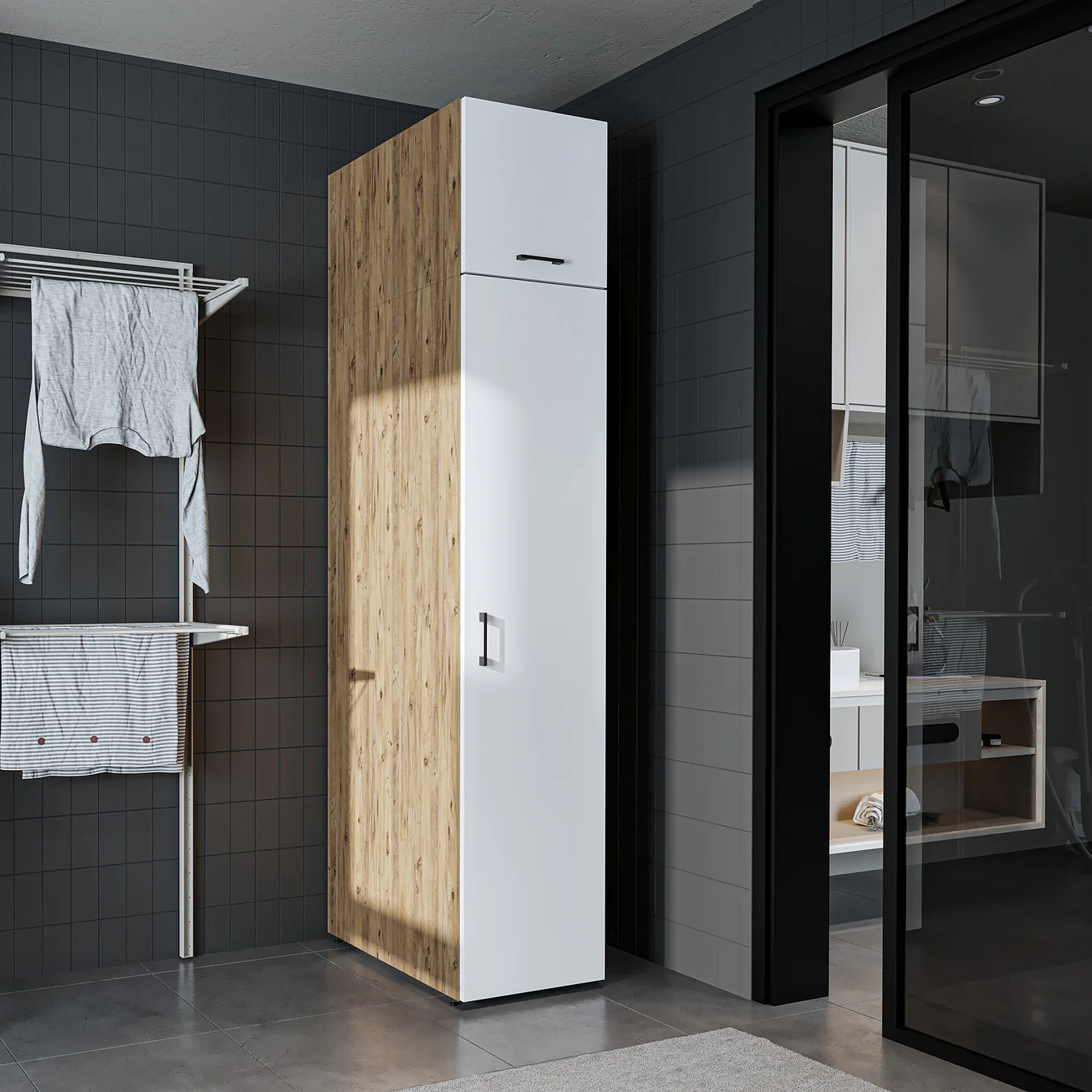 Roomart Dora - Tall Utility Cabinet, 45cm