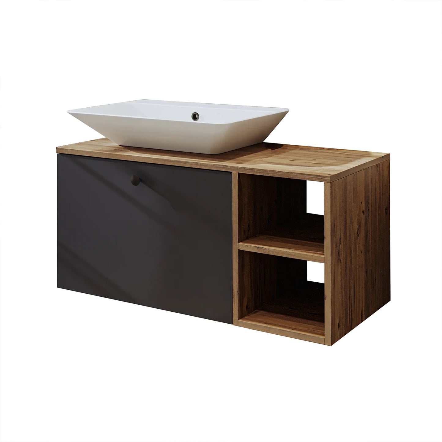 Roomart Lotus - Bathroom Cabinet with Washbasin, 75cm