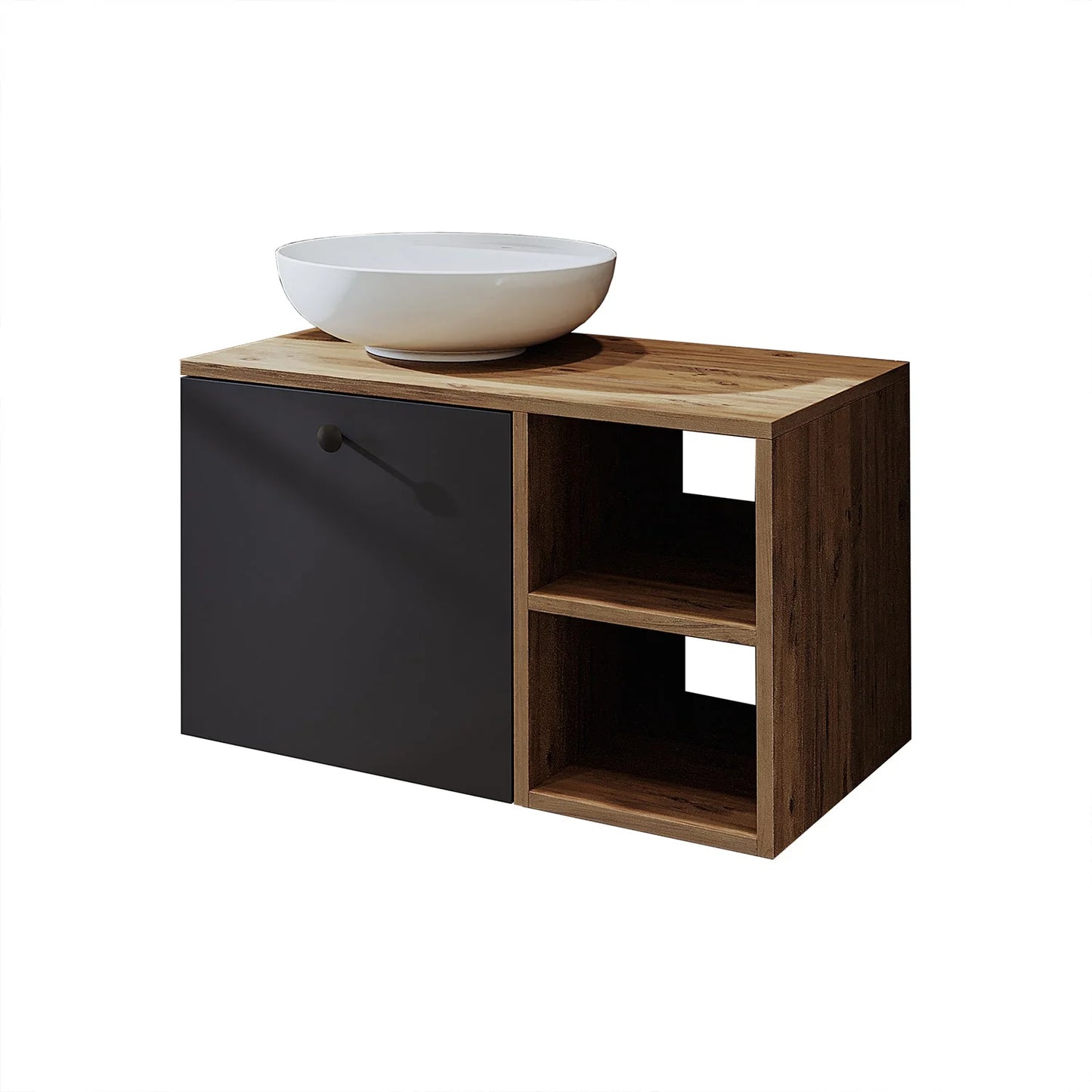 Roomart Lotus - Bathroom Cabinet with Washbasin, 75cm