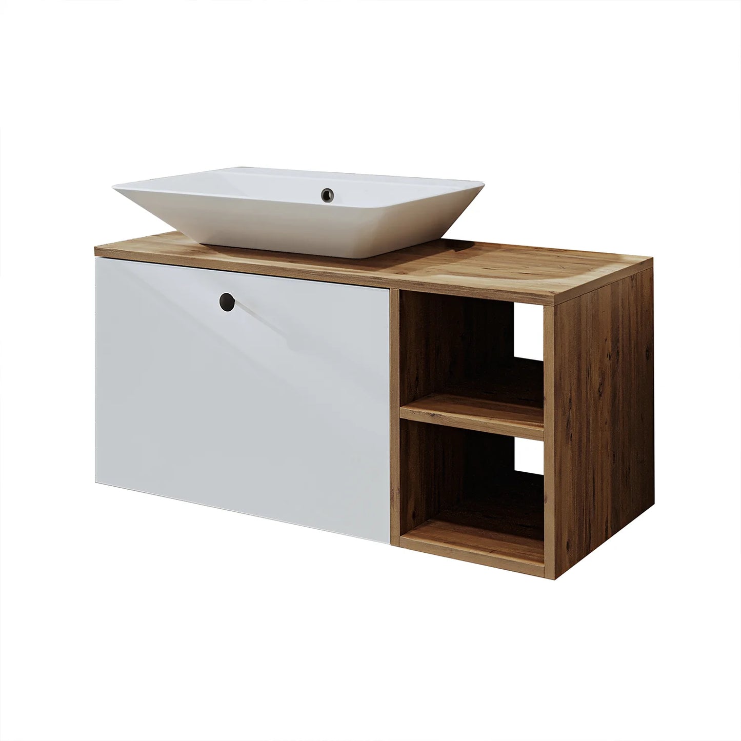 Roomart Lotus - Bathroom Cabinet with Washbasin, 75cm