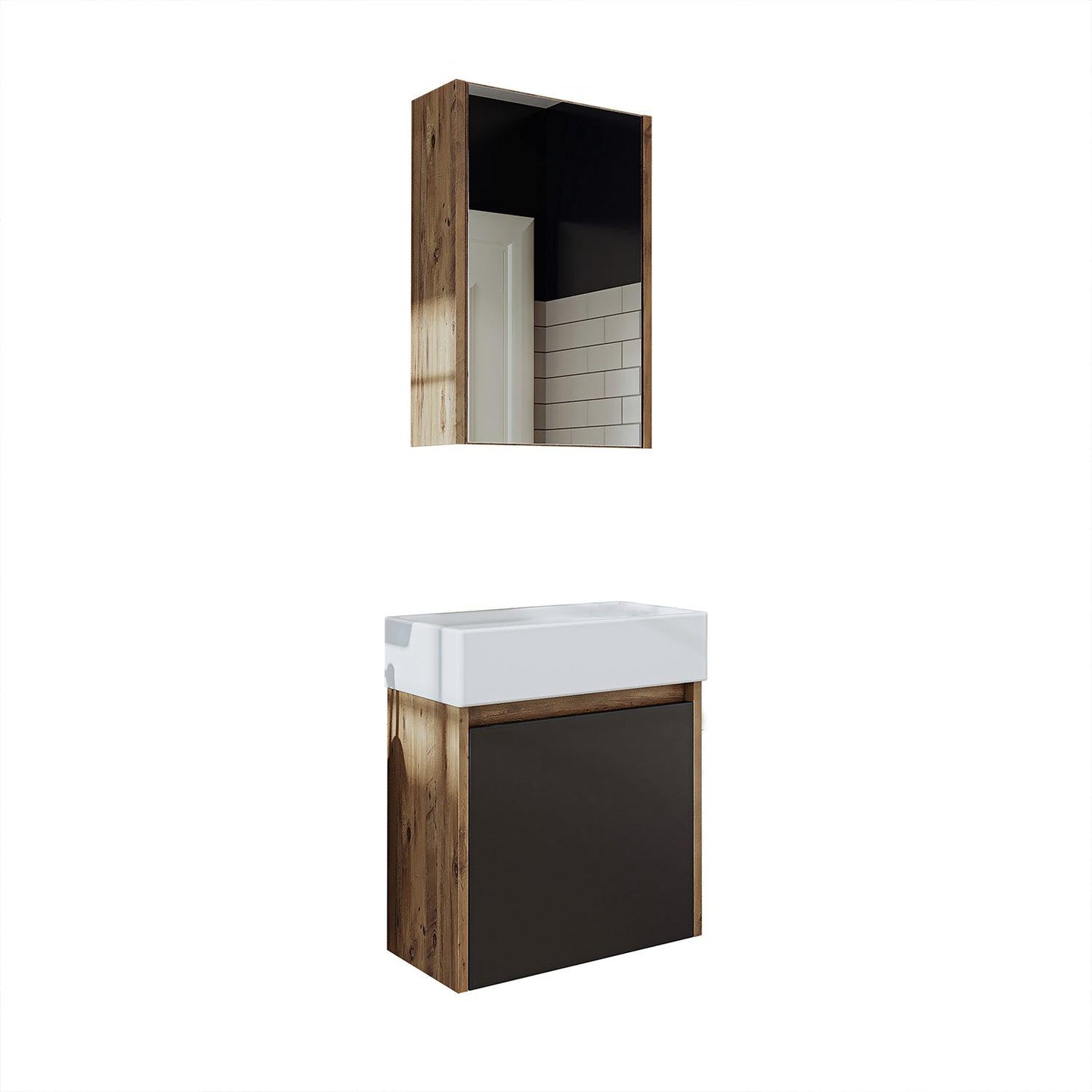 Vanity Bathroom Cabinet 2 Piece Set - Mini - Roomartstore.co.ukbathroom cabinet1959