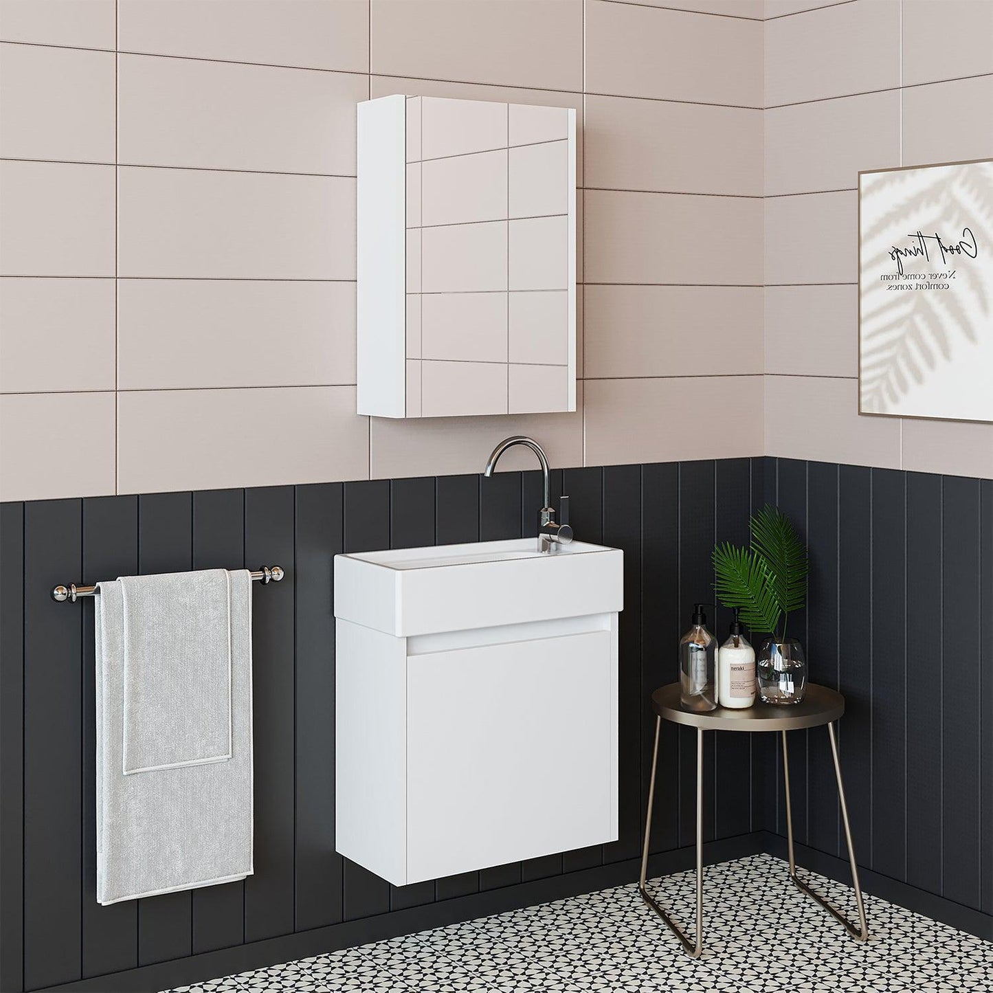 Vanity Bathroom Cabinet 2-Piece Set - Mini - Roomartstore.co.ukbathroom cabinet1838