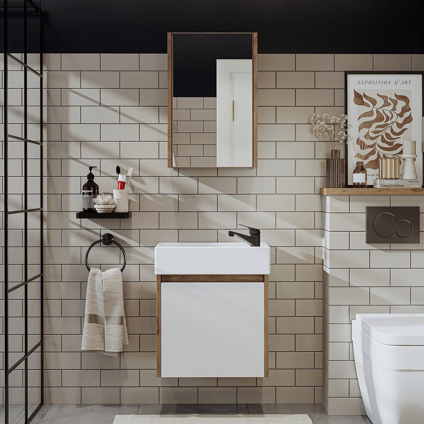 Vanity Bathroom Cabinet 2 Piece Set - Mini - Roomartstore.co.ukbathroom cabinet1954