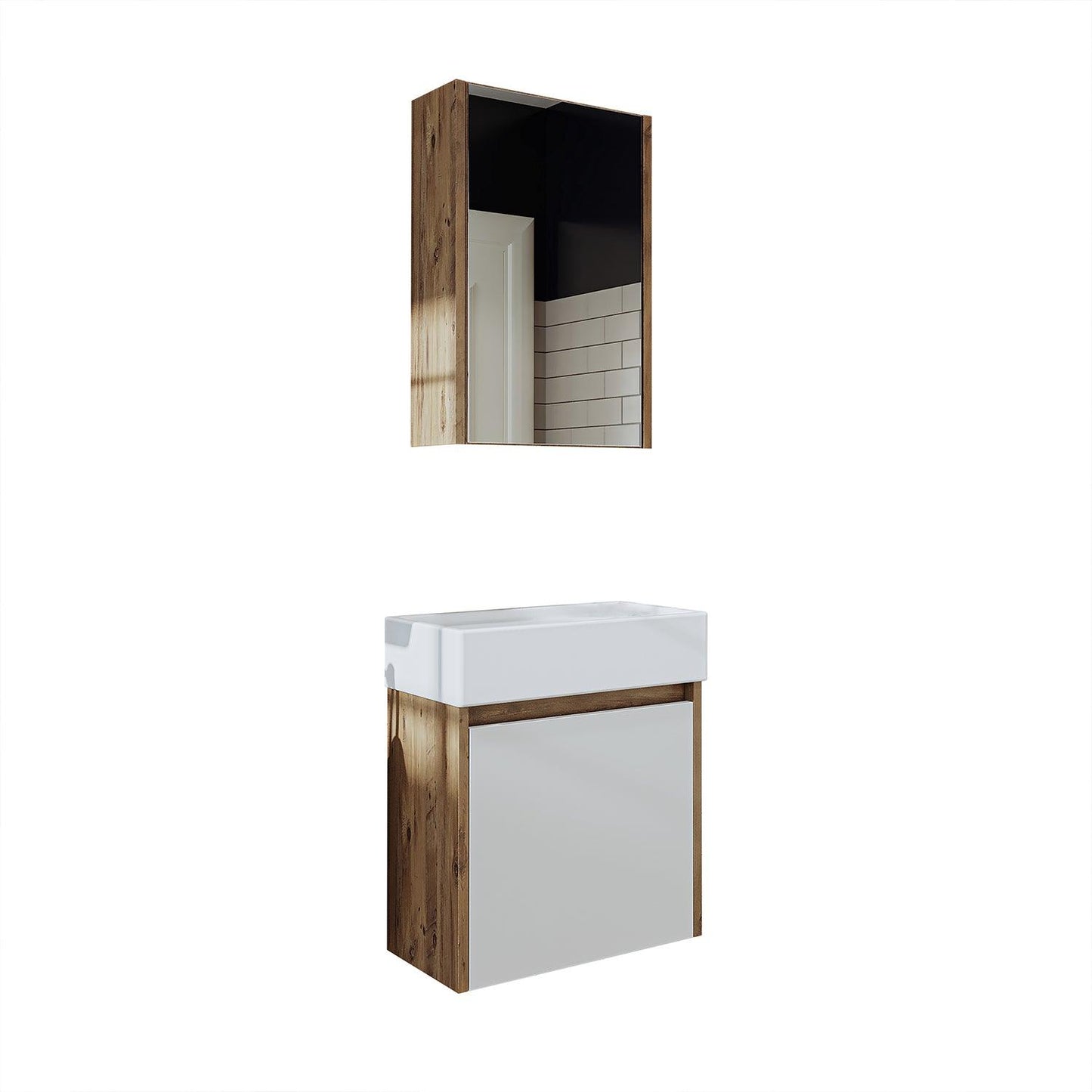 Vanity Bathroom Cabinet 2 Piece Set - Mini - Roomartstore.co.ukbathroom cabinet1954