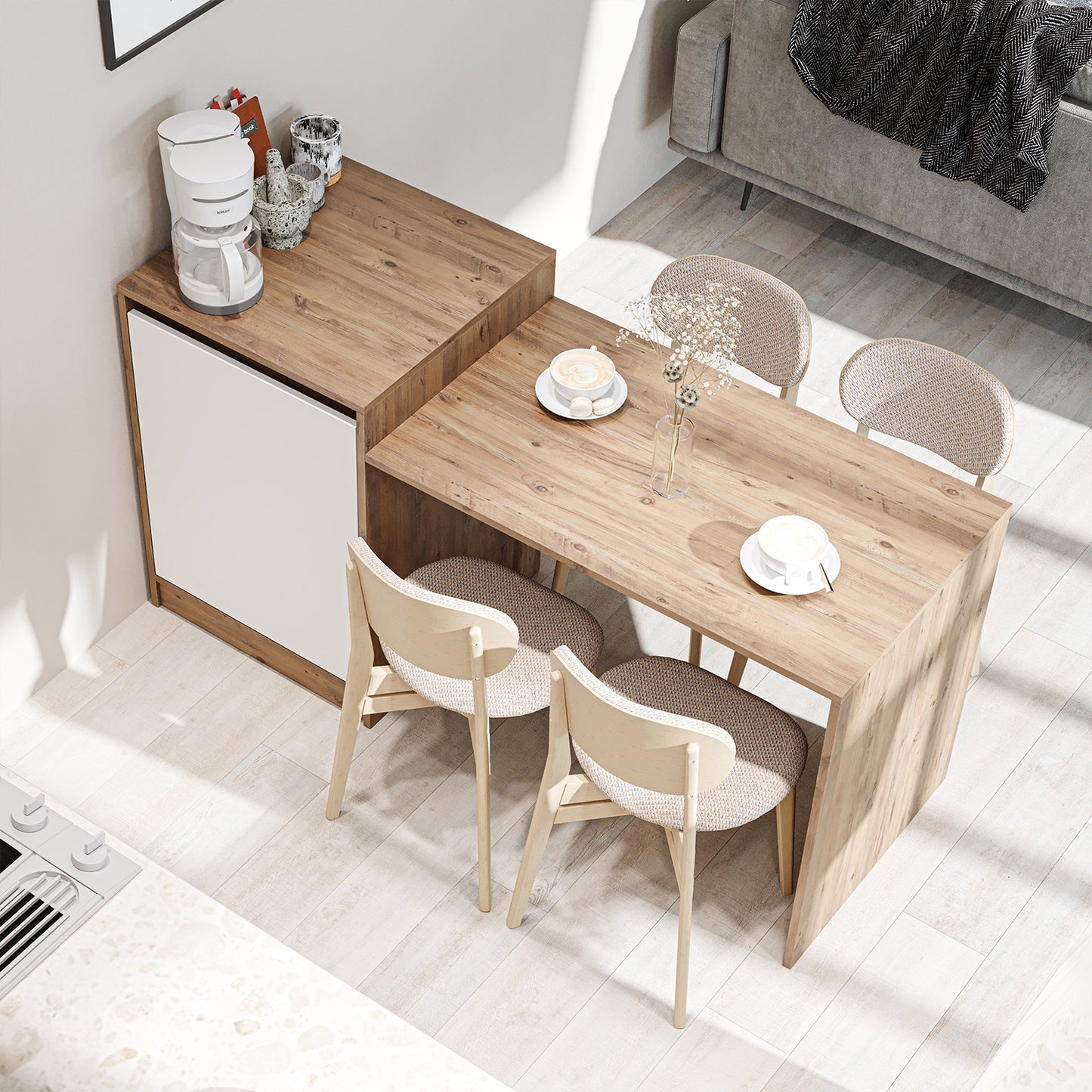Roomart Milano — Kitchen Island & Dining Table
