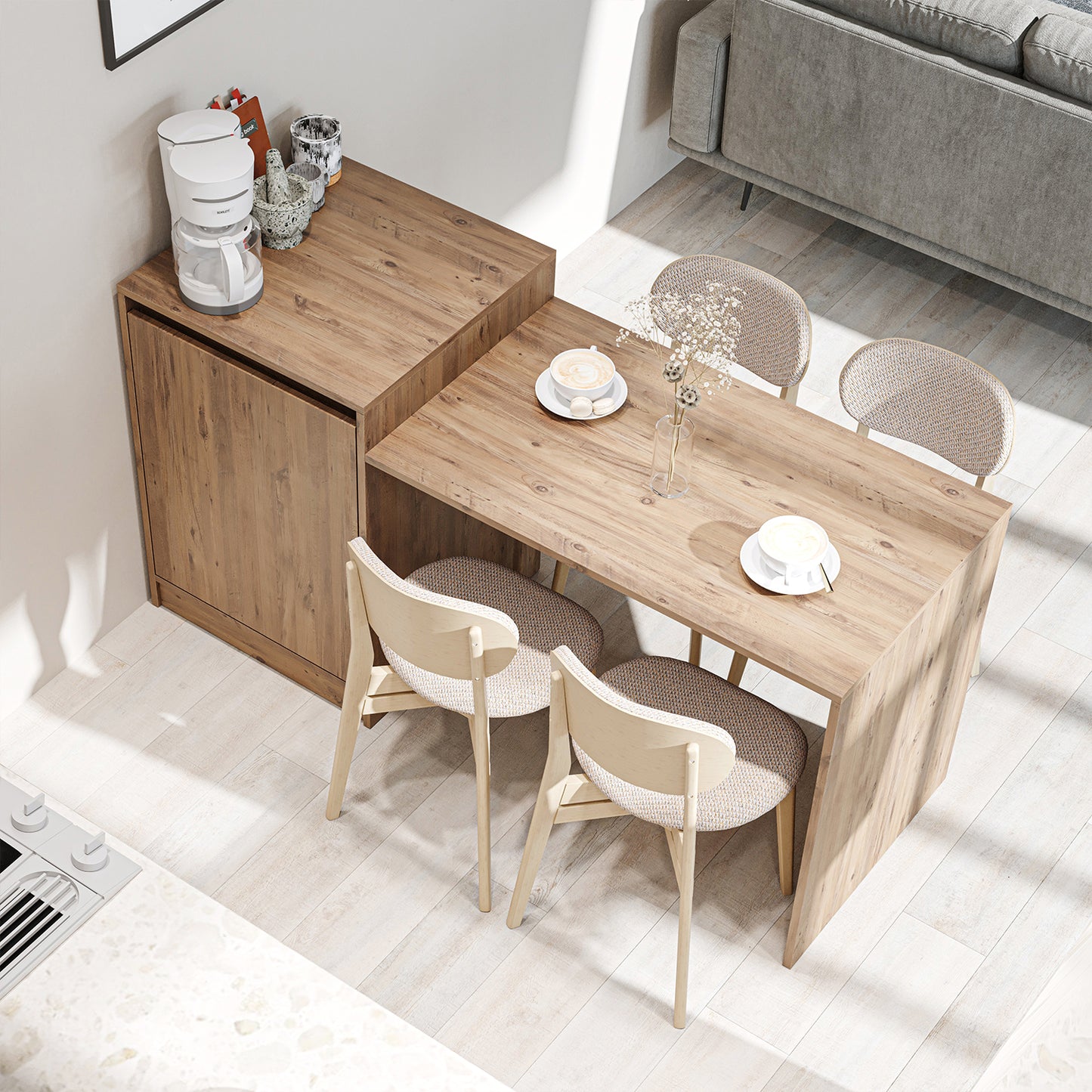 Roomart Milano — Kitchen Island & Dining Table