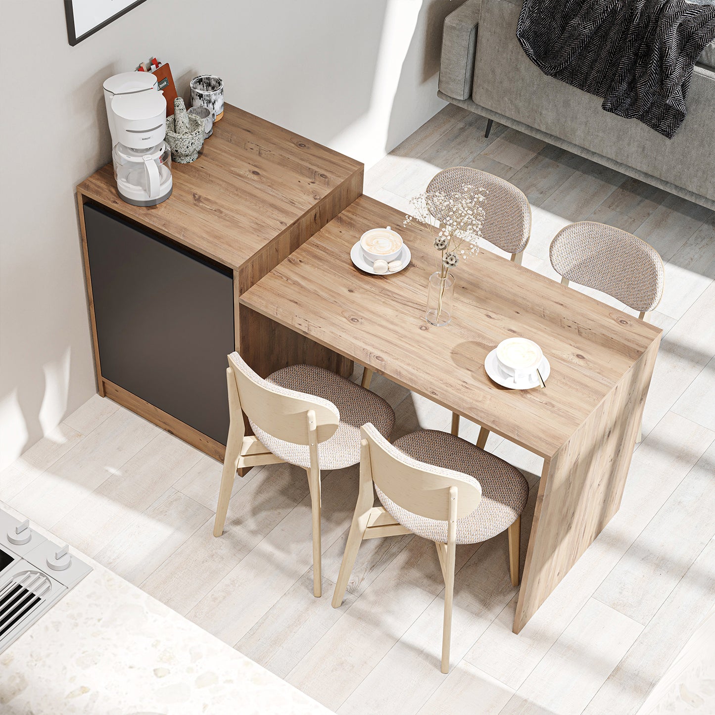 Roomart Milano — Kitchen Island & Dining Table
