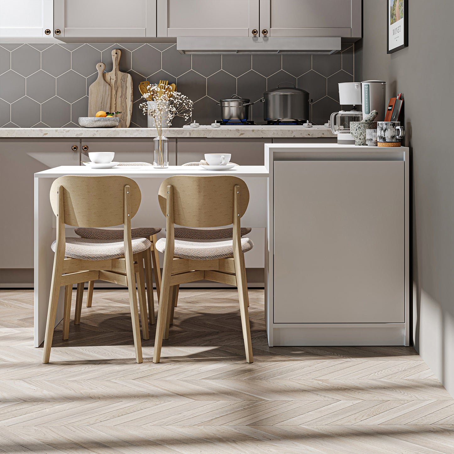 Roomart Milano — Kitchen Island & Dining Table