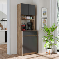 Anthracite and Oak Effect