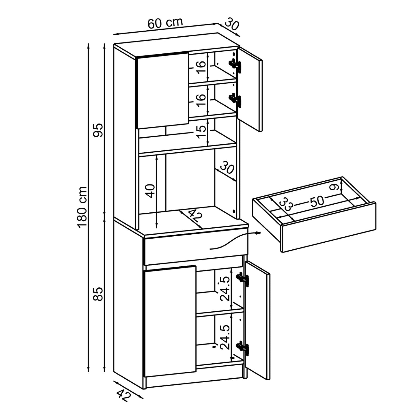 Roomart Napoli — Kitchen Dresser