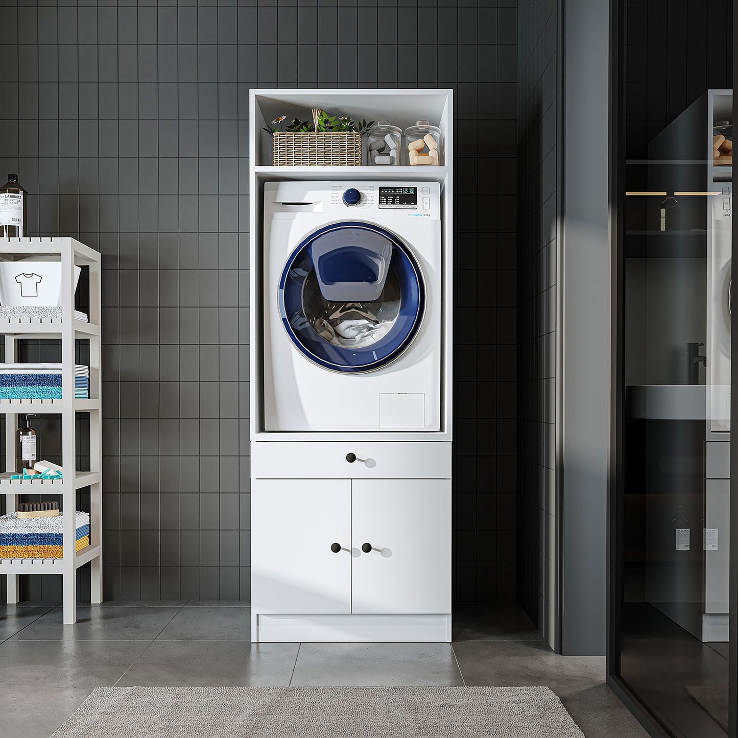 Roomart 1000 — Modular Laundry Appliance Cabinet