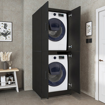 Roomart Dora Flex - 2-in-1 Cabinet for Washing Machine with Storage Shelves or Dryer Stacker