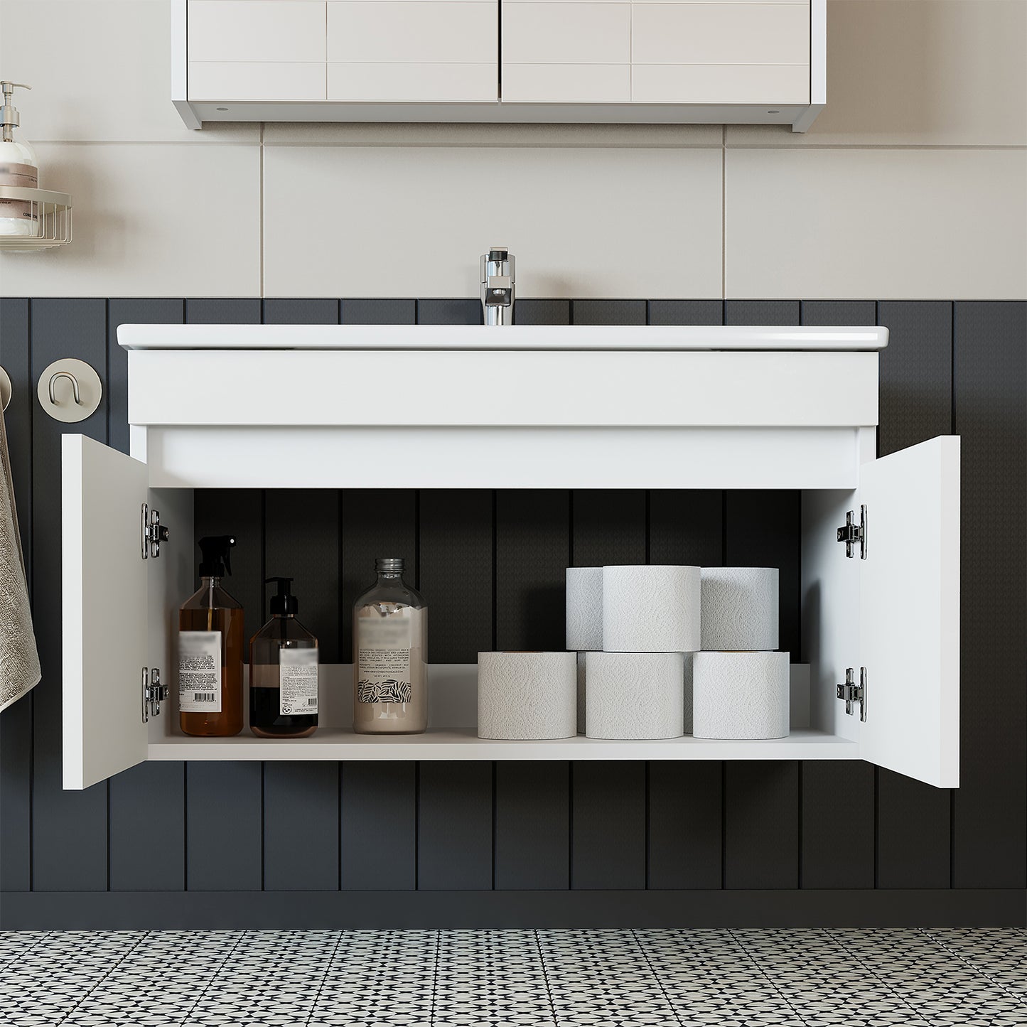Roomart Atria Vanity Unit with Ceramic Basin