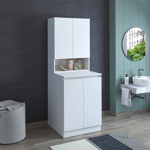 Roomart Atlantic - Washing Machine Cabinet with Top Cupboard