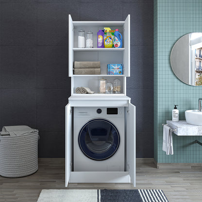 Roomart Atlantic - Washing Machine Cabinet with Top Cupboard