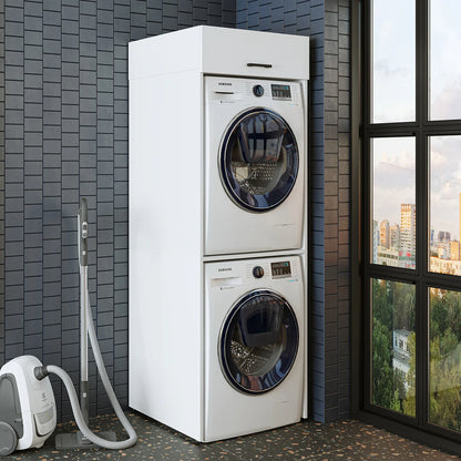 Roomart Duo - Washing Machine Cabinet With Bench Top Cabinet