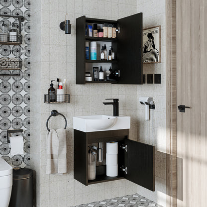 Roomart Leo Vanity Unit with Mirror Cabinet Set