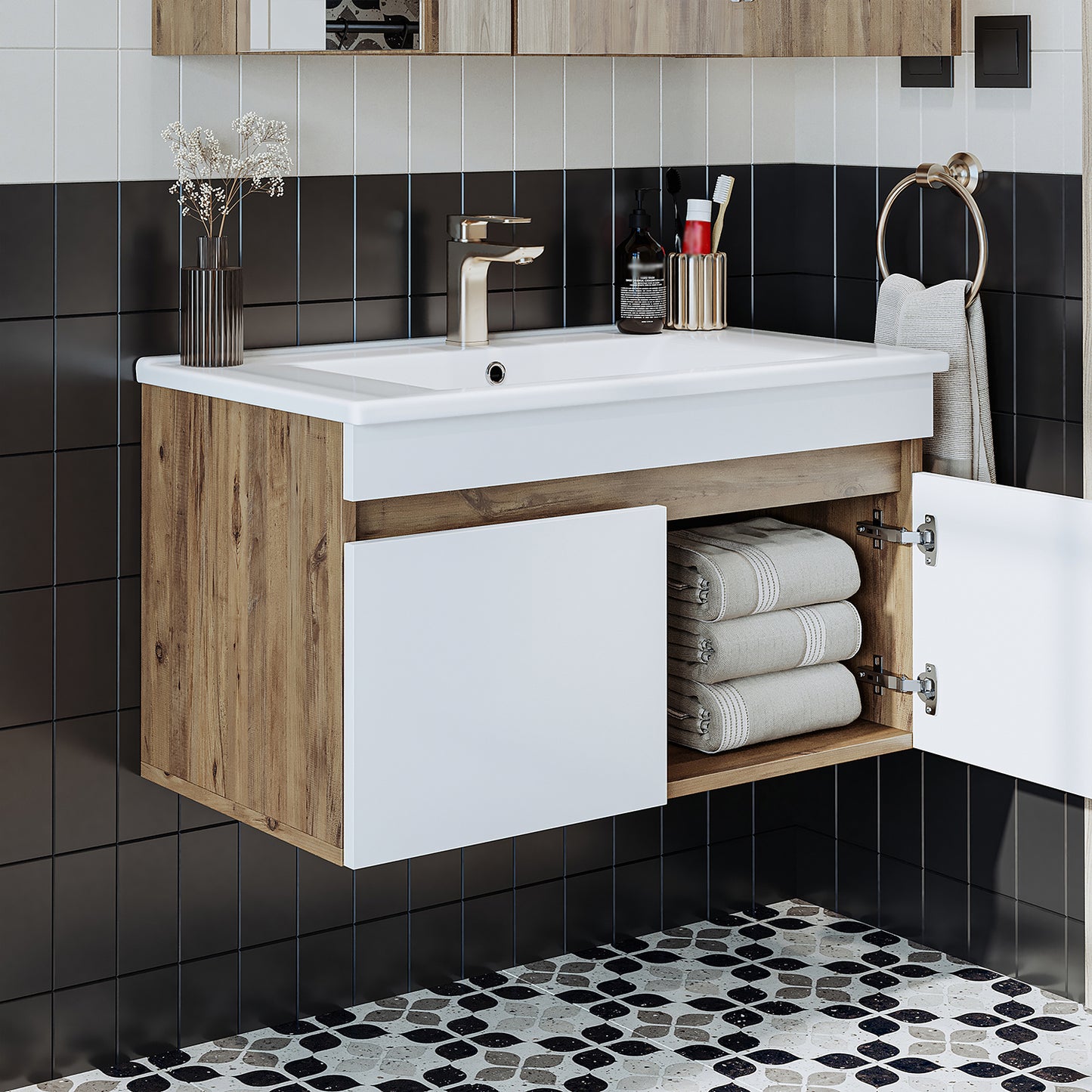 Roomart Atria Vanity Unit with Ceramic Basin
