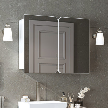 Roomart Dubai - Double Door Bathroom Mirror Cabinet - 90cm