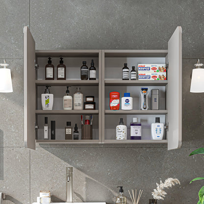 Roomart Dubai - Double Door Bathroom Mirror Cabinet - 90cm