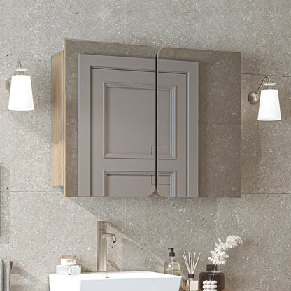 Roomart Dubai - Double Door Bathroom Mirror Cabinet - 90cm
