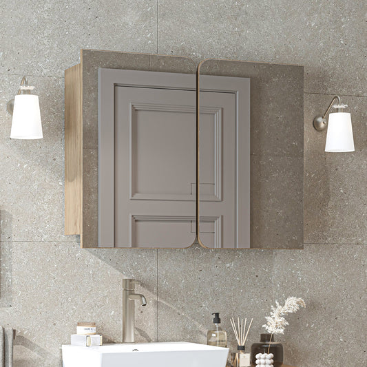 Roomart Dubai - Double Door Bathroom Mirror Cabinet - 90cm