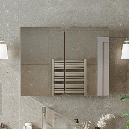 Roomart Dubai - Double Door Bathroom Mirror Cabinet - 90cm