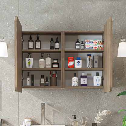 Roomart Dubai - Double Door Bathroom Mirror Cabinet - 90cm
