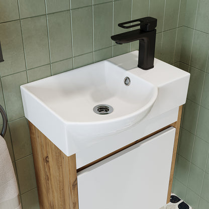 Roomart Leo Vanity Unit with Mirror Cabinet Set