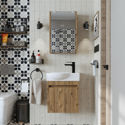 Roomart Leo Vanity Unit with Mirror Cabinet Set