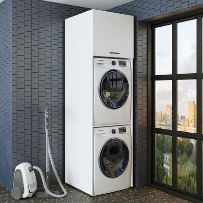 Roomart Duo - Washing Machine Cabinet With Bench Top Cabinet