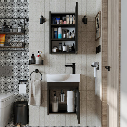 Roomart Leo Vanity Unit with Mirror Cabinet Set