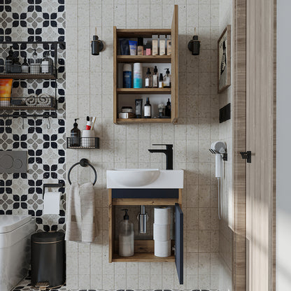 Roomart Leo Vanity Unit with Mirror Cabinet Set