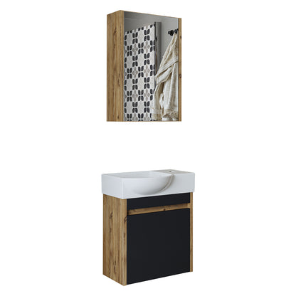 Roomart Leo Vanity Unit with Mirror Cabinet Set