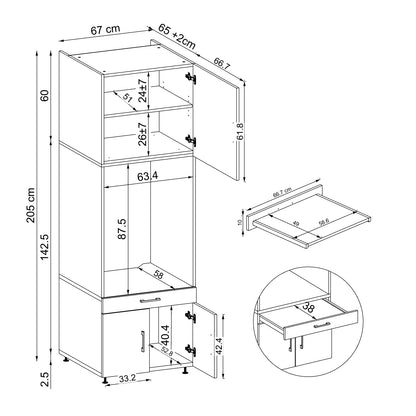 Roomart A  — Washer & Dryer Cabinet