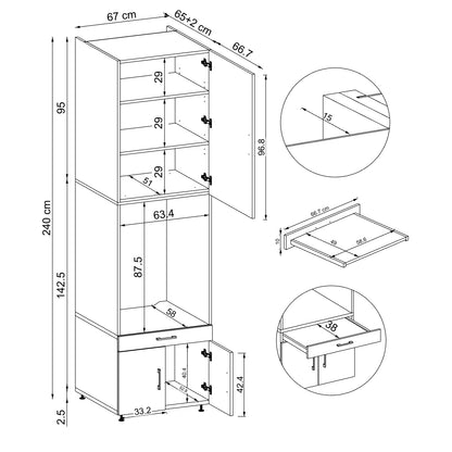 Roomart A  — Washer & Dryer Cabinet