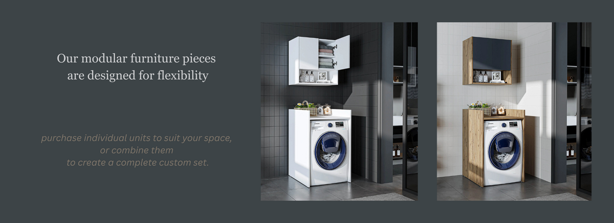 RoomArt wall-hung bathroom, laundry and kitchen furniture