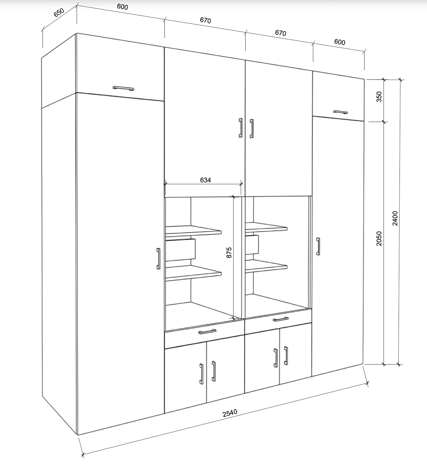 The Roomart A Luxe Line - Twin Washer & Dryer Cabinet Set with Side Storage Units