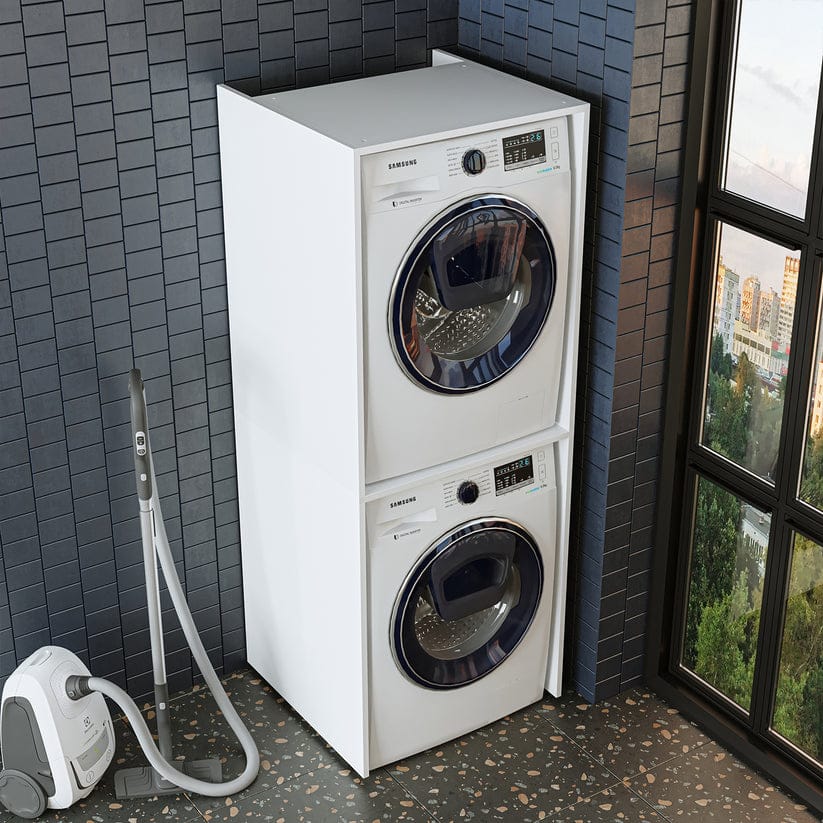 Roomart Duo - Washing Machine Cabinet With Bench Top Cabinet