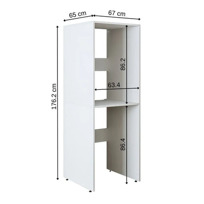 Roomart Duo - Washing Machine Cabinet With Bench Top Cabinet