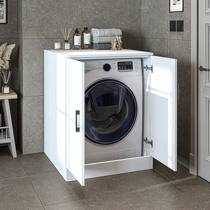 Roomart - Low Washing Machine Cabinet with Worktop and Double Doors