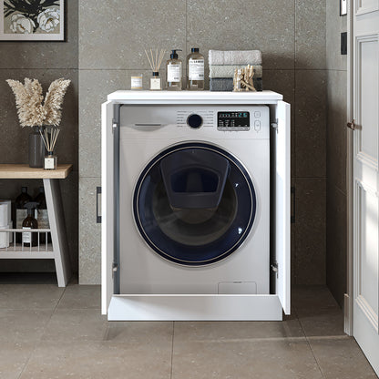 Roomart - Low Washing Machine Cabinet with Worktop and Double Doors